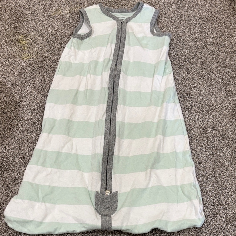 Burt's Bees Mint and Gray Kids Sleep Sack